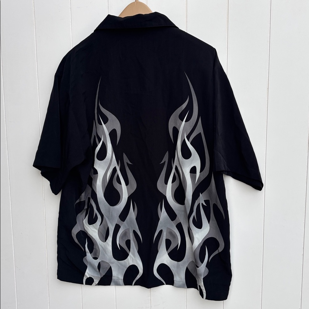 Chrome Eagle Motorcycles Button Down Top! Large - image 4